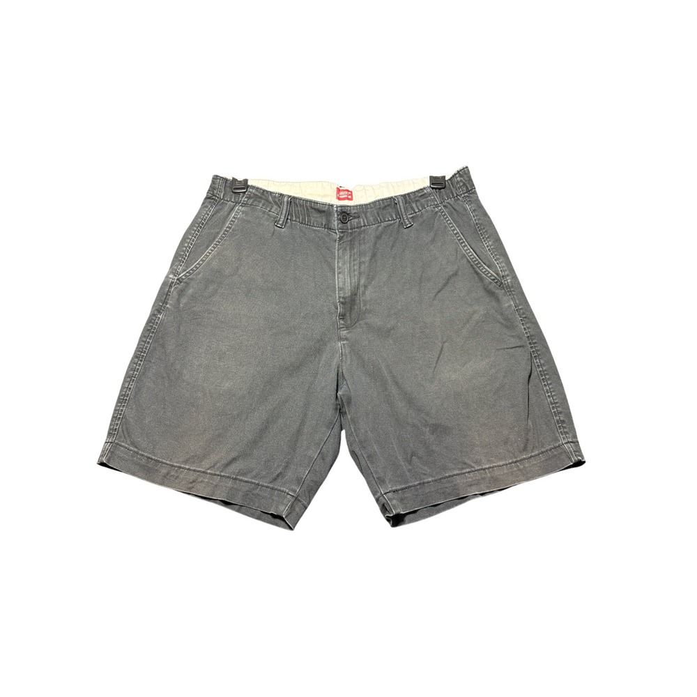 Levi's XX Chino EZ Mens Size M Gray Good Elastic Waist Chino Shorts